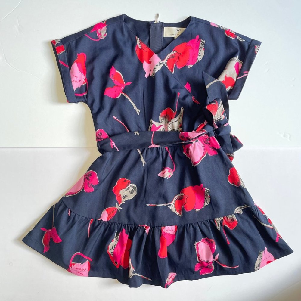 Diane Von Furstenberg x Rockets of Awesome Girls Floral Wrap Dress